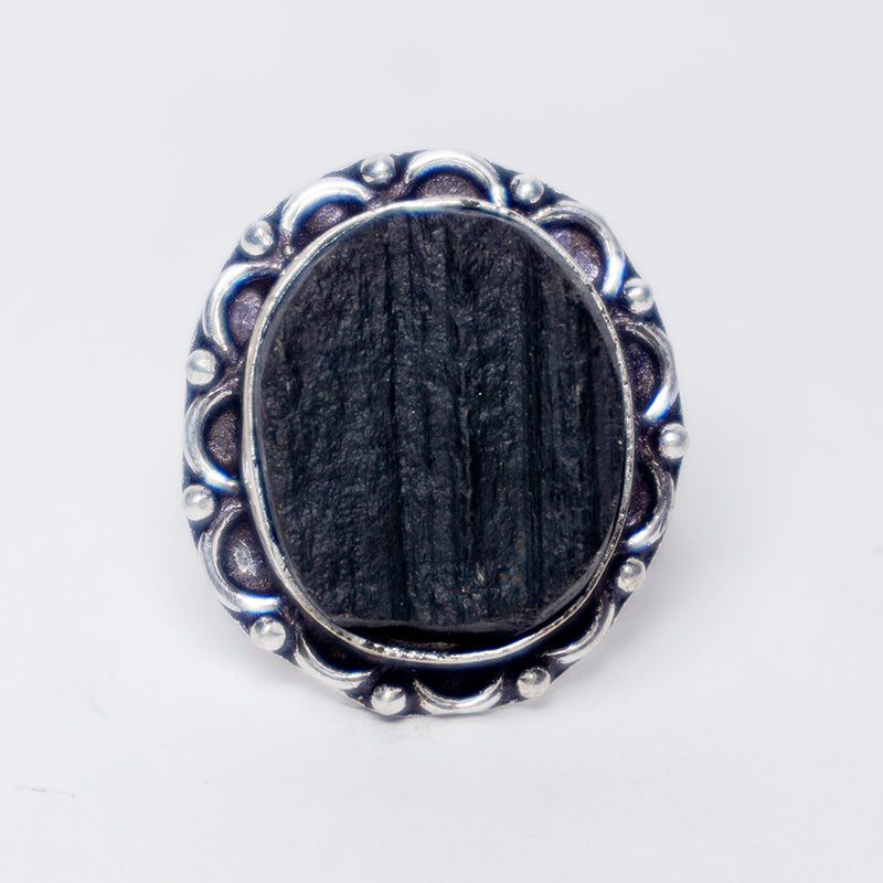 Black Tourmaline Crystal And Stone Ring Jewellery