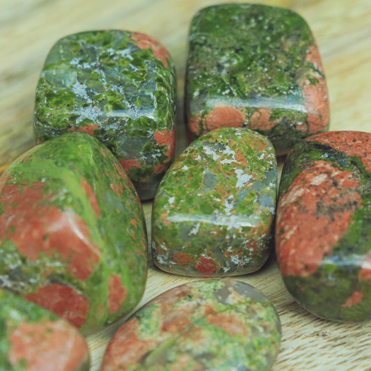 Unakite Crystal Tumbles/Tumbled Stone