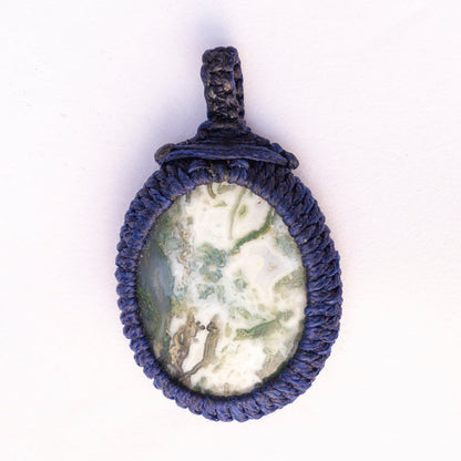 Tree Agate Crystal And Stone Necklace Crochet Pendant Jewellery