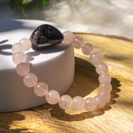 Connects The Crown Chakra To Your Highest Self Motivating You To Release All Those Blockages Which Kept Your Heart Chakra Closed Off  Crystal And Stone Combination Bracelet Jewellery