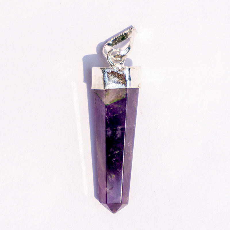 Amethyst Pendant Crystal And Stone Necklace Point Pendant Jewellery