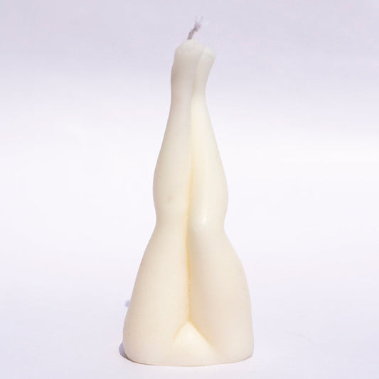 Female Leg Candle White