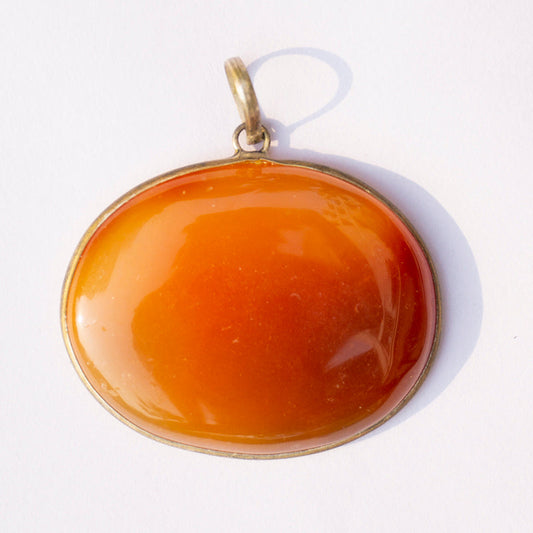 Carnelian Onyx Crystal And Stone Necklace Oval Pendant Jewellery