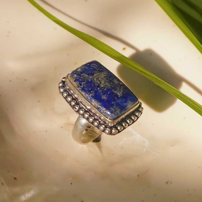 Lapis Lazuli Crystal Ring