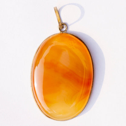 Carnelian Crystal And Stone Necklace Oval Pendant Jewellery