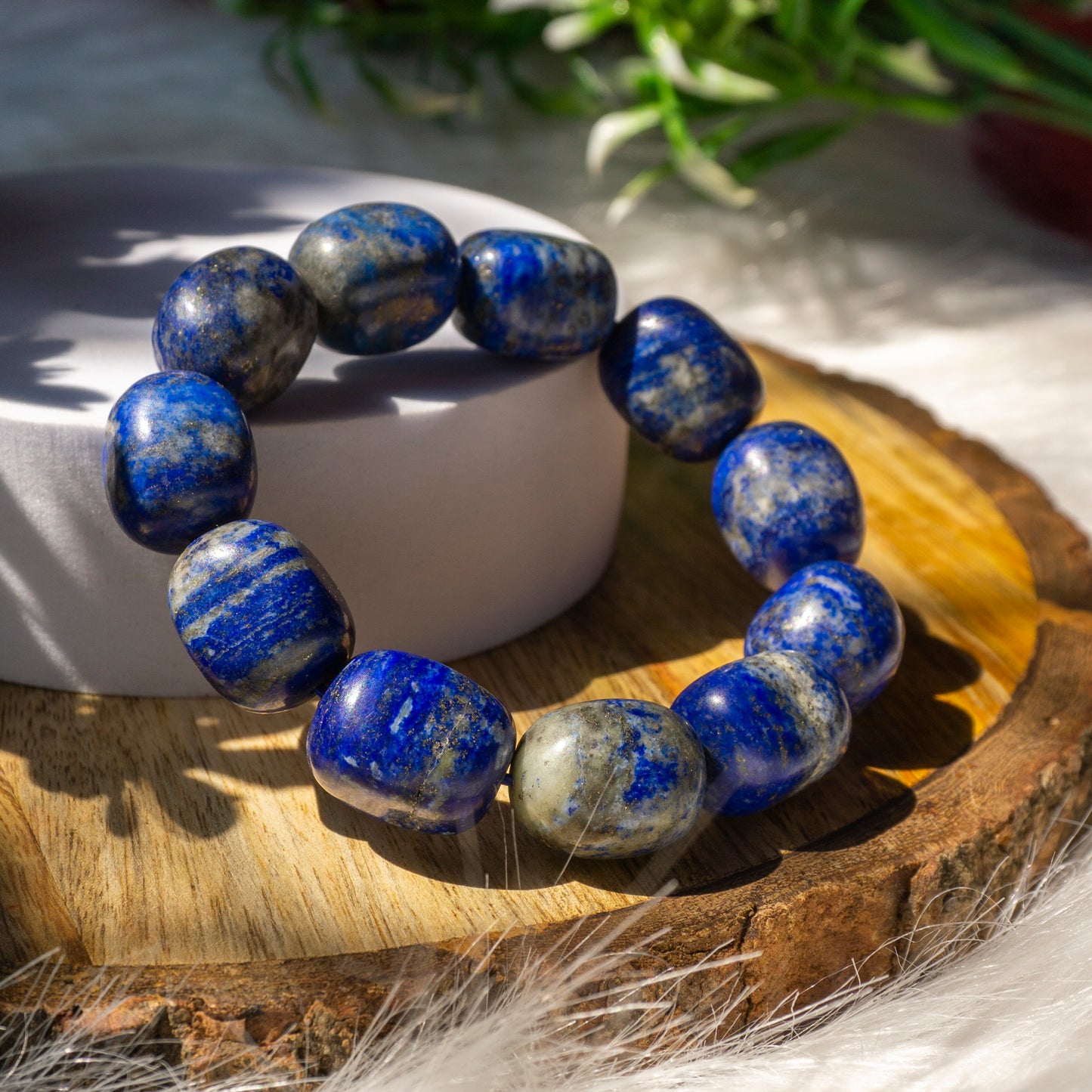 Lapis Lazuli Crystal and Stone Tumble Bracelet Jewellery