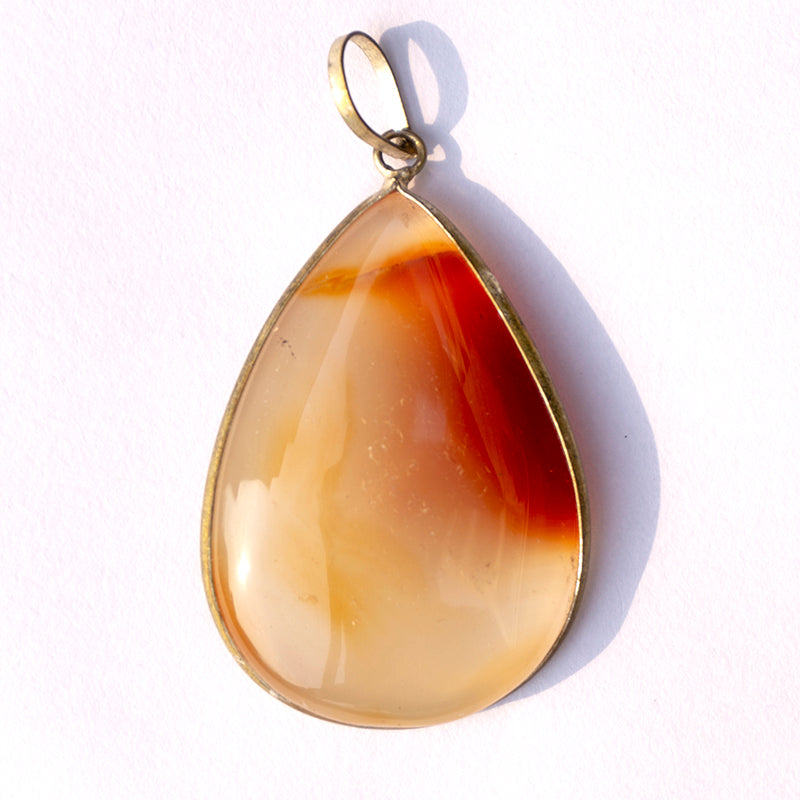 Carnelian Crystal And Stone Necklace Teardrop Pendant Jewellery