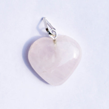 Rose Quartz Pendant Crystal And Stone Necklace Heart Shaped Pendant Jewellery