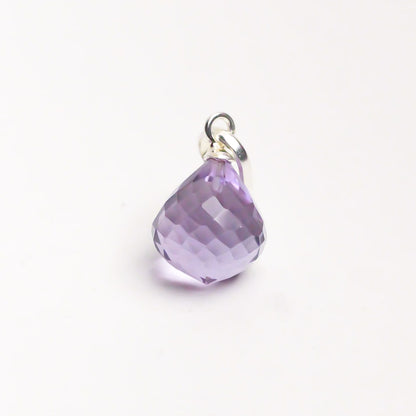 Real Amethyst Onion Silver Pendant