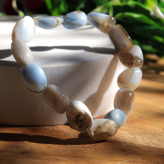 Real Blue Opal Tumble Bracelet