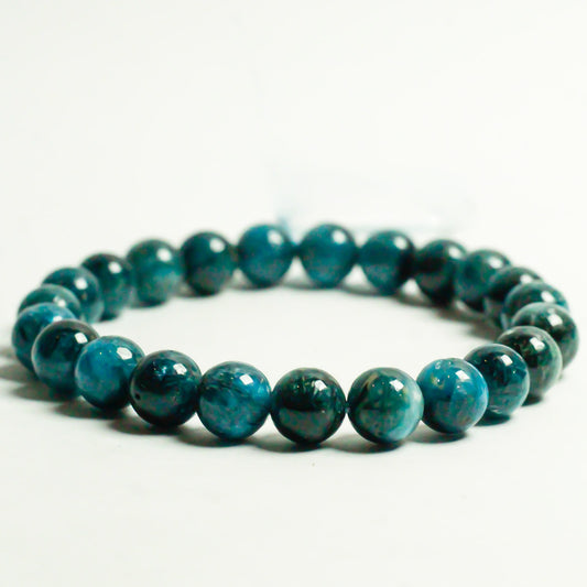 Real Blue Aragonite Bead Bracelet