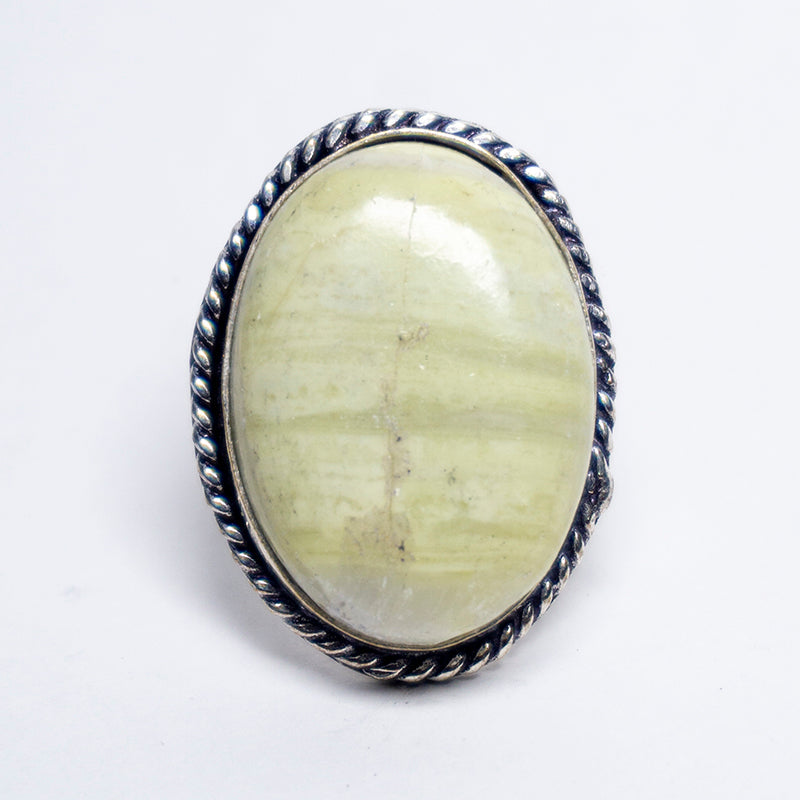 Lemon Jade Crystal Ring