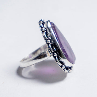 Amethyst Crystal And Stone Ring Jewellery