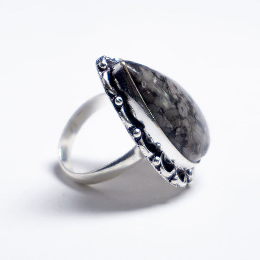 Leopard Skin Crystal And Stone Ring Jewellery