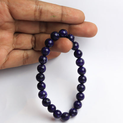 Real Charoite Bead Bracelet