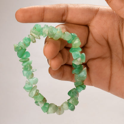 Real Amazonite Crystal and Stone Chip Bracelet Jewellery