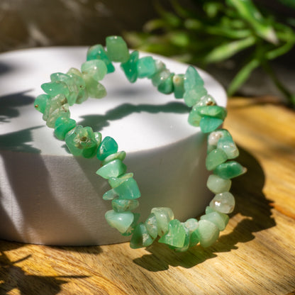 Amazonite Crystal and Stone Chip Bracelet Jewellery