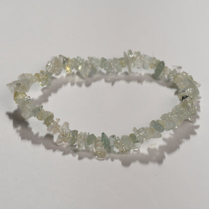 Real Aquamarine Crystal and Stone Chip Bracelet Jewellery