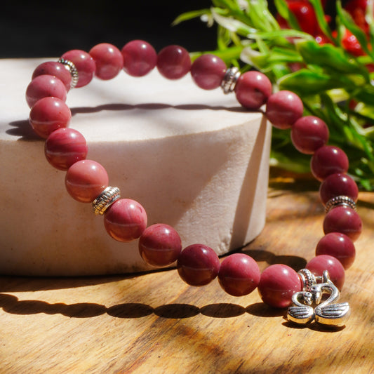 Rhodochrosite Crystal - The Magick Of Oneness - The Lovers Fancy Bracelet