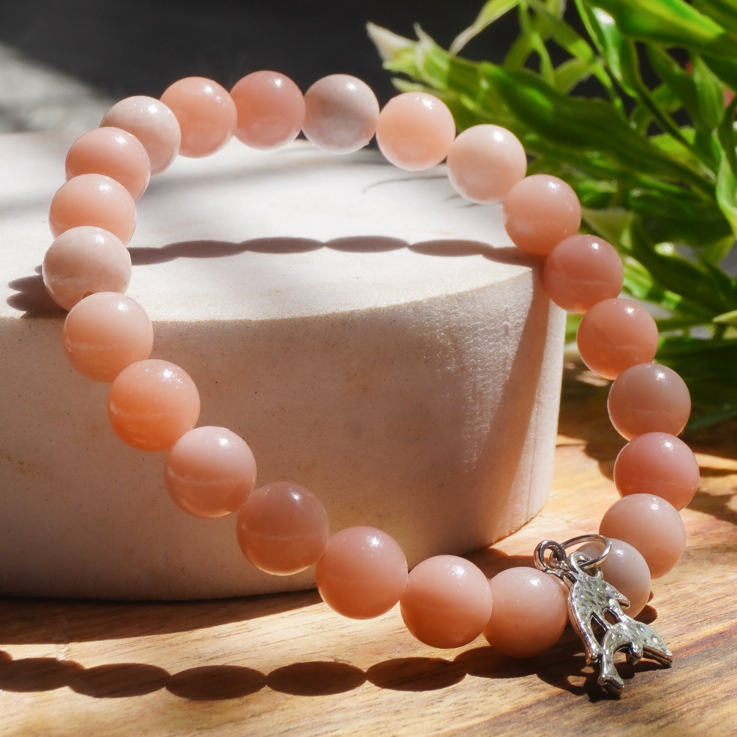 Wholesome Healing,The Phoenix Fancy Bracelet(Pink Opal Crystal)