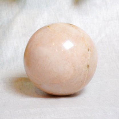 Peach Moonstone Crystal Sphere Ball