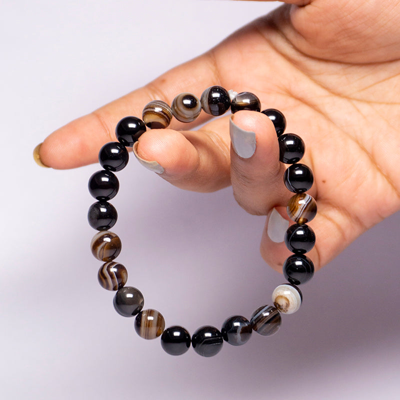 Sulemani Hakik Bracelet Crystal And Stone Bead Bracelet Jewellery 8 mm