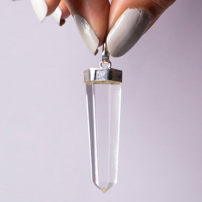 Clear Quartz Pendant Crystal And Stone Necklace Point Pendant Jewellery