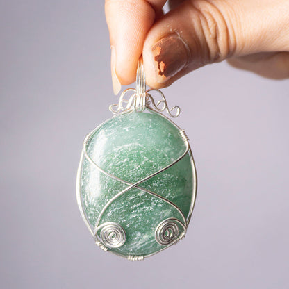 Green Aventurine Crystal And Stone Necklace Pendant Jewellery