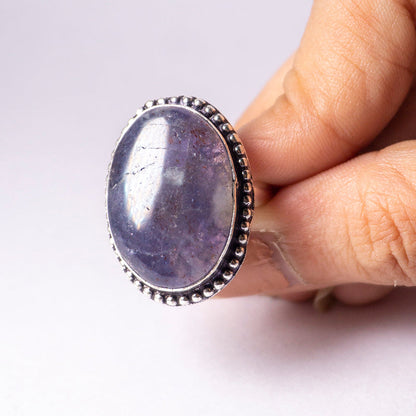 Uruguay Amethyst Crystal And Stone Ring Jewellery