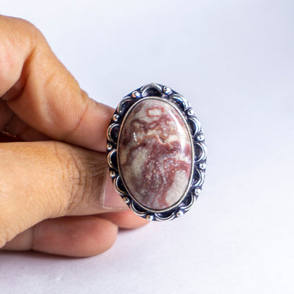 Crazy Lace Agate Crystal And Stone Ring Jewellery