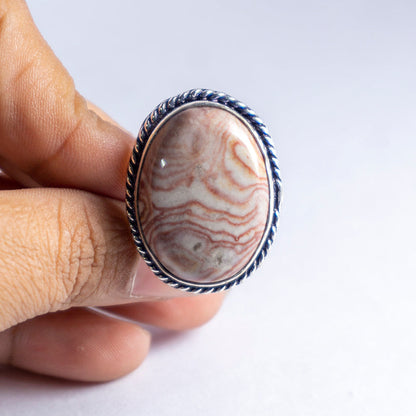 Crazy Lace Agate Crystal And Stone Ring Jewellery