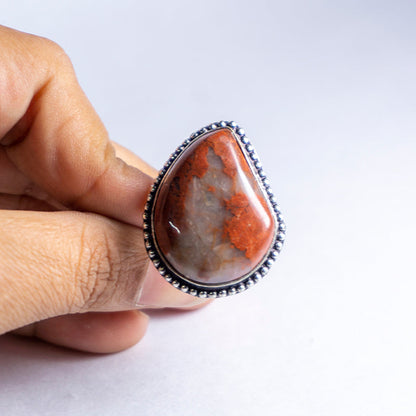 Crazy Lace Agate Crystal And Stone Ring Jewellery