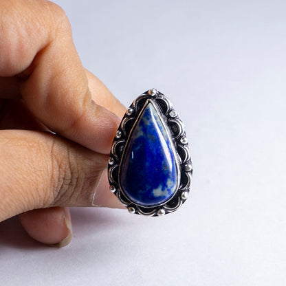 Lapis Lazuli Crystal Ring