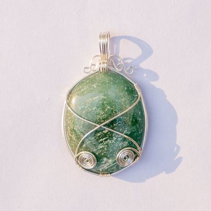 Green Aventurine Crystal And Stone Necklace Pendant Jewellery