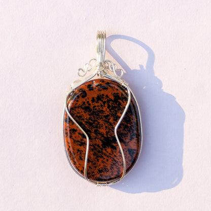 Mahogany Crystal And Stone Necklace Pendant Jewellery