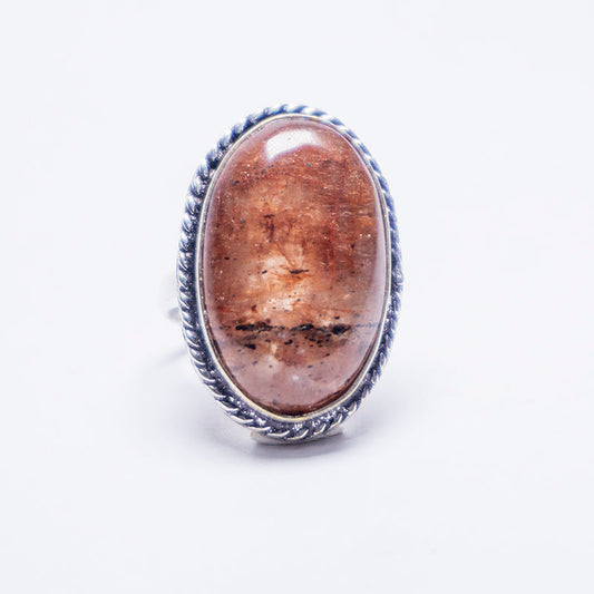 Red Strawberry Quartz Crystal And Stone Ring Jewellery