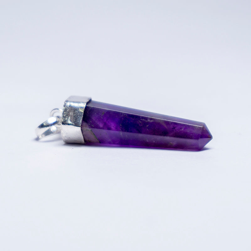 Amethyst Pendant Crystal And Stone Necklace Point Pendant Jewellery