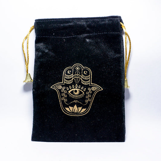 Black Hamsa Hand Alter Bag