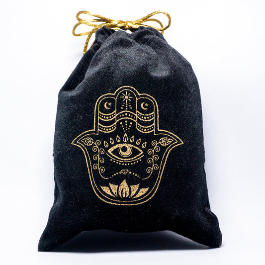 Black Hamsa Hand Alter Bag