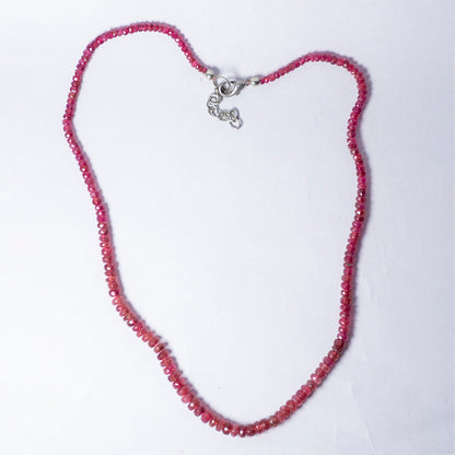 Pink Tourmaline Crystal And Stone Necklace Jewellery