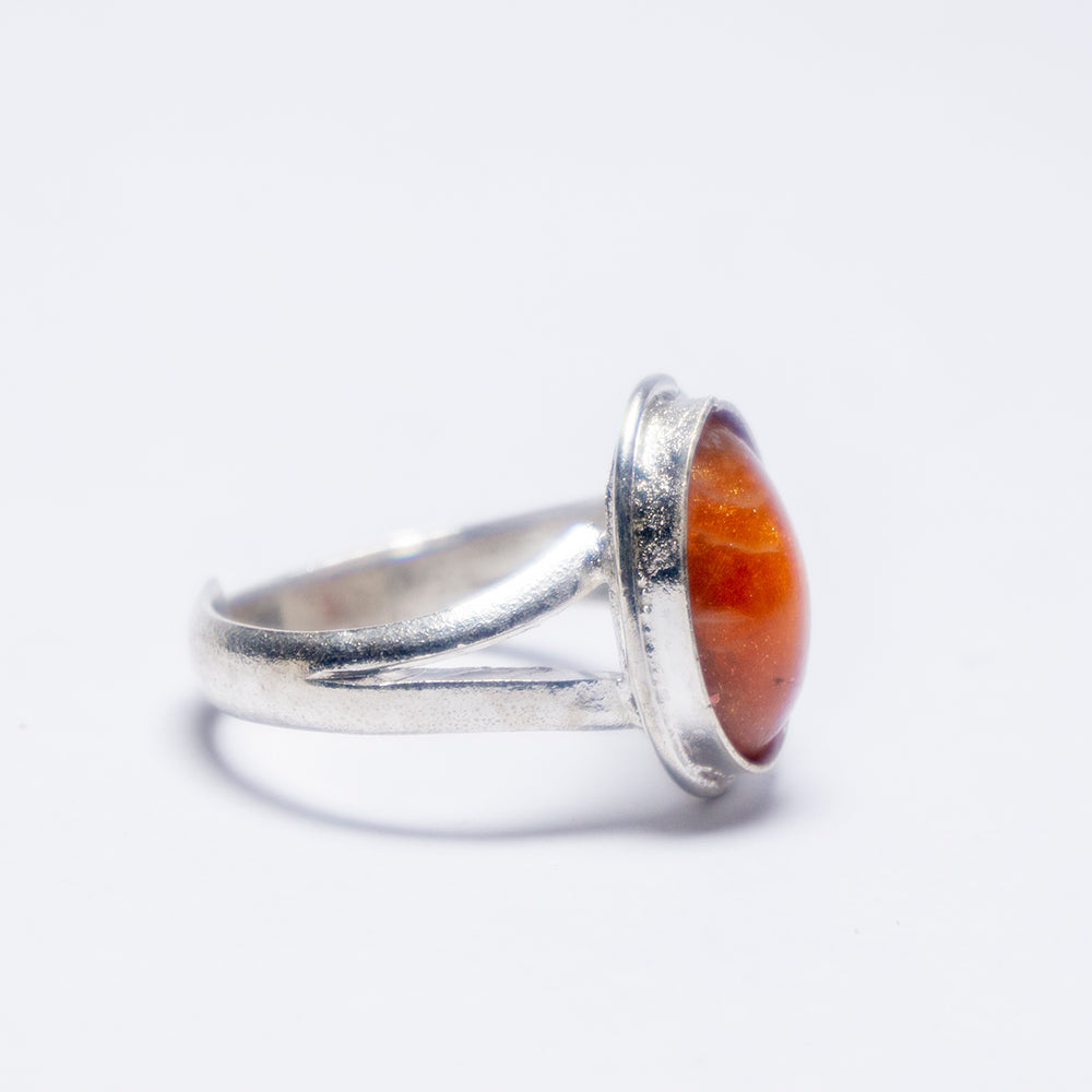 Sunstone Crystal And Stone Ring Jewellery