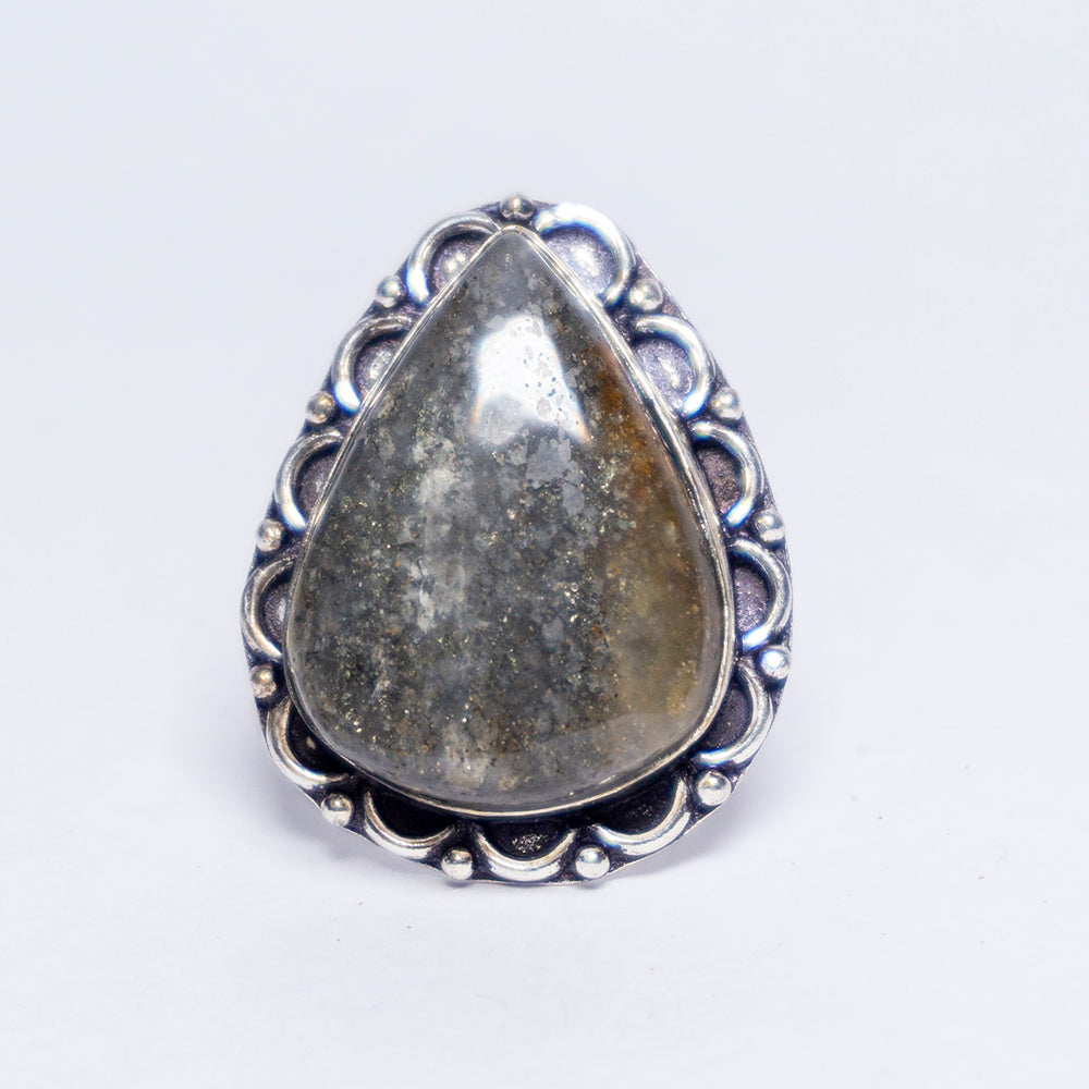 Dendritic Agate Crystal And Stone Ring Jewellery