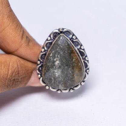 Dendritic Agate Crystal And Stone Ring Jewellery