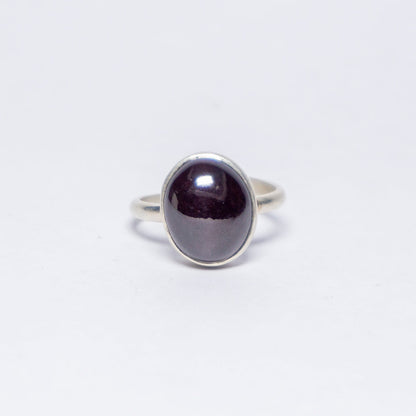 Star Garnet Crystal And Stone Ring Jewellery In Sterling Silver