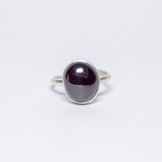 Star Garnet Crystal And Stone Ring Jewellery In Sterling Silver