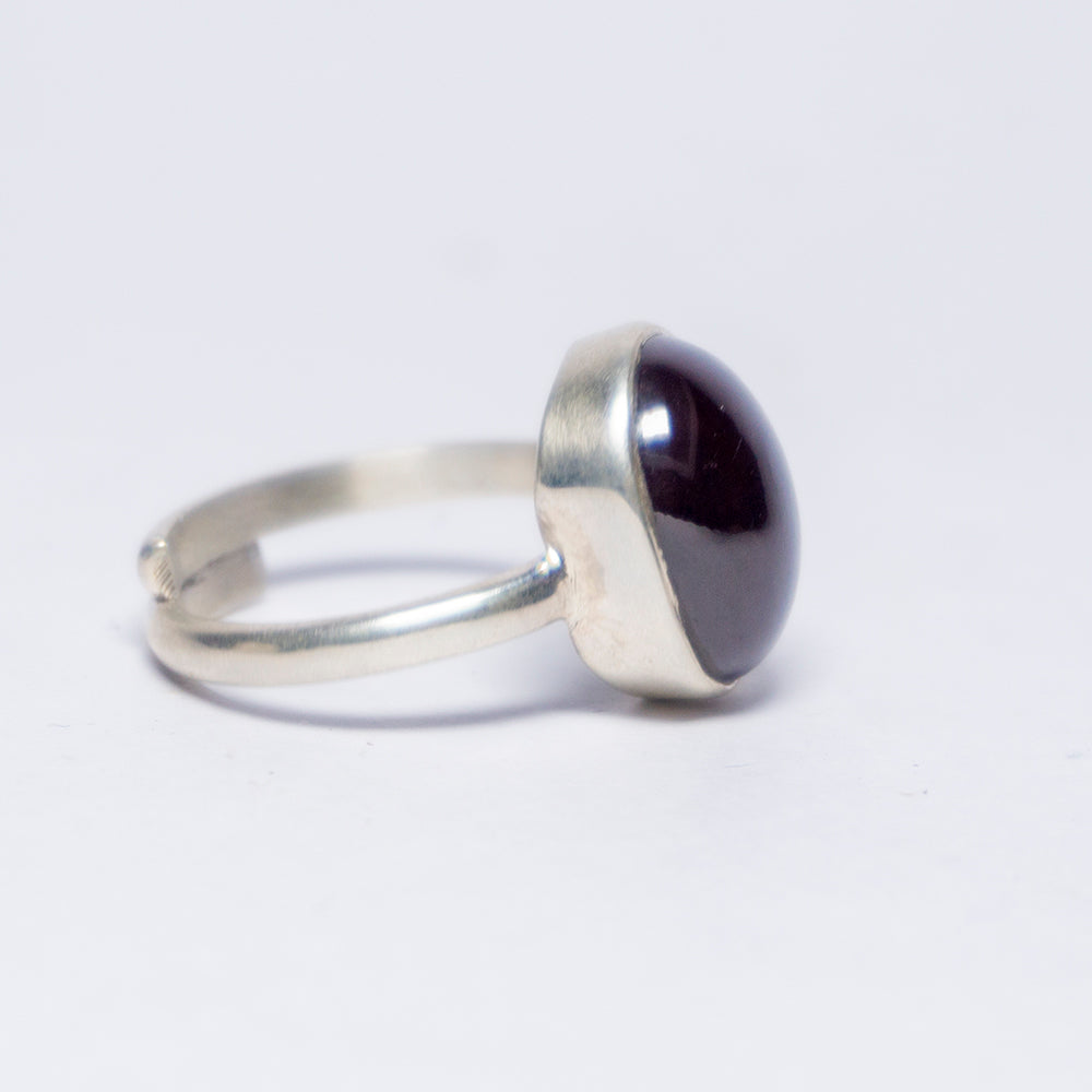 Star Garnet Crystal And Stone Ring Jewellery In Sterling Silver