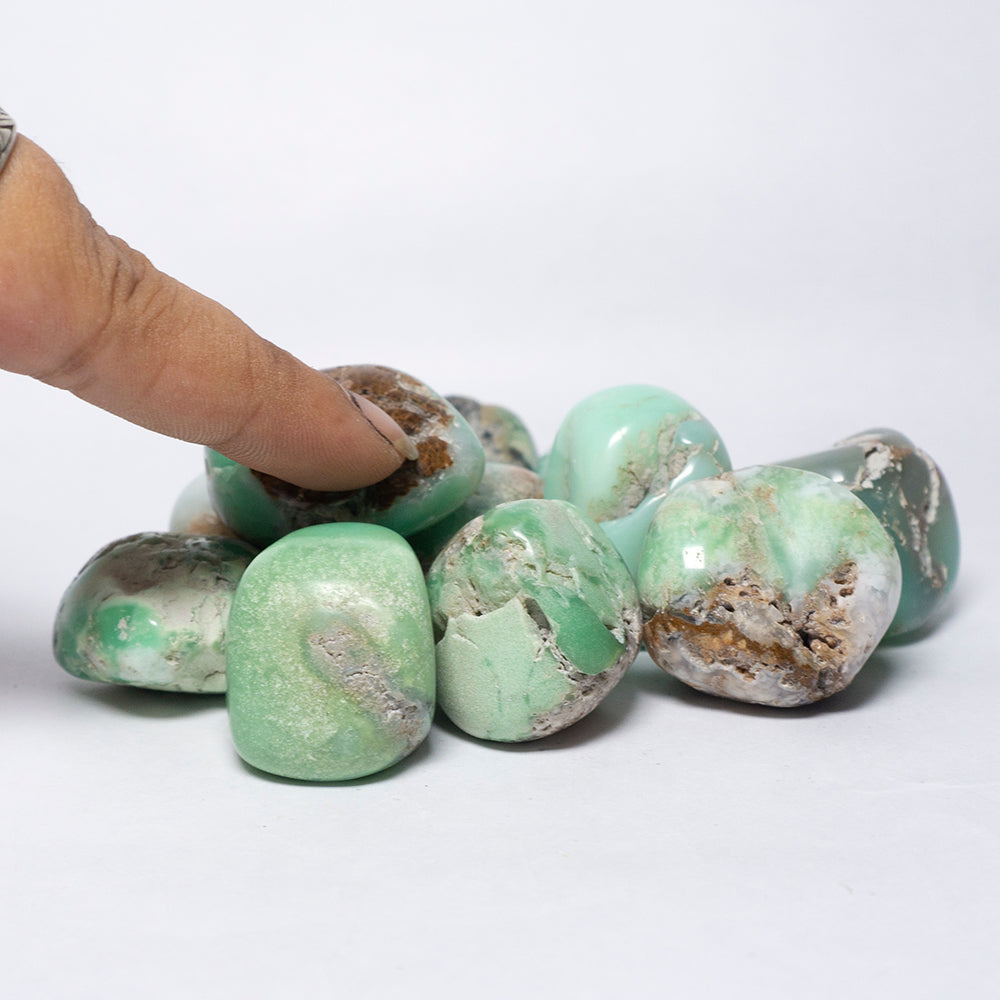 Chrysoprase Tumbles/Tumbled Stone