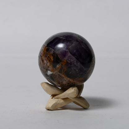 Real Chevron Amethyst Crystal Ball Sphere