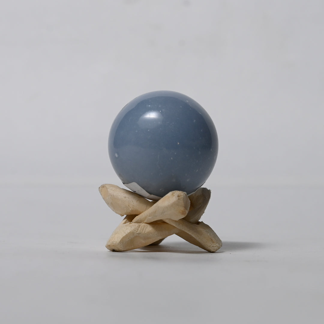 Real Angelite Crystal Ball Sphere