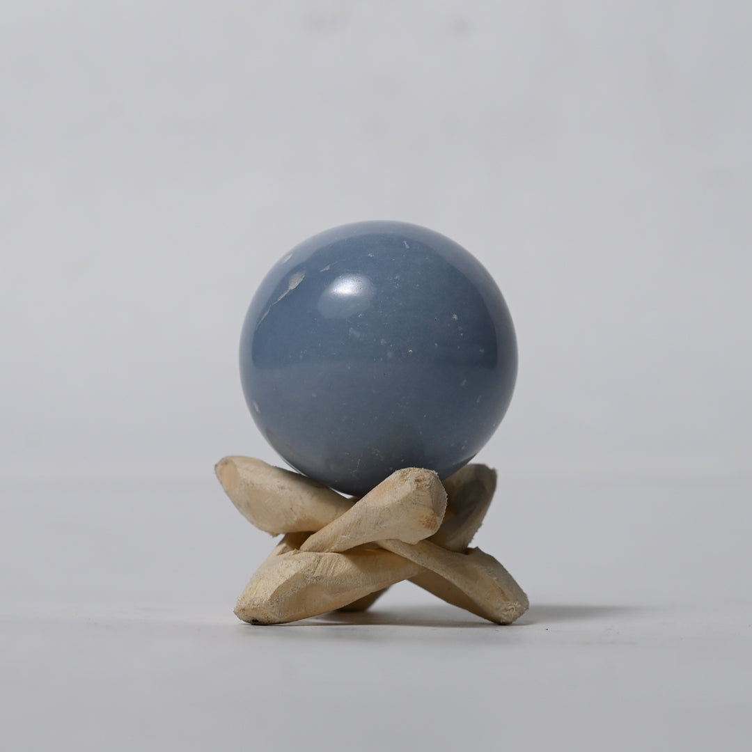 Real Angelite Crystal Ball Sphere